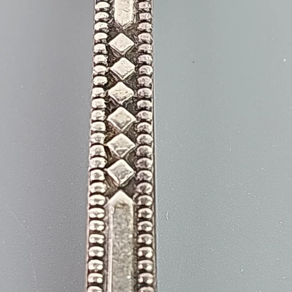 Vintage SILVER PLATED SET 6 SeaFood Cocktail Forks Melchior Cupronicke Beaded